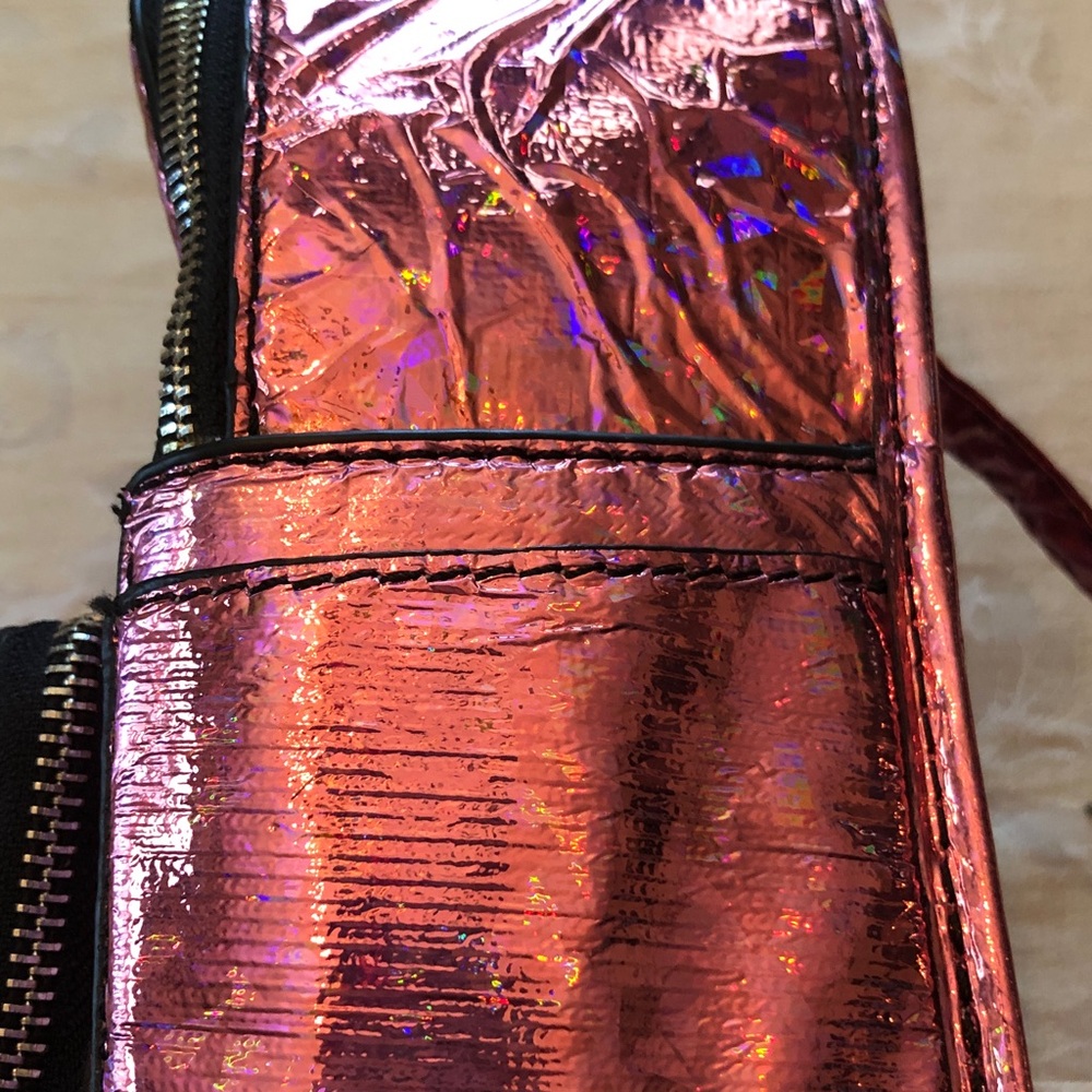 CURRENT MOOD Dolls Kill Partygirl pink holographic mini backpack - Picture 7 of 9